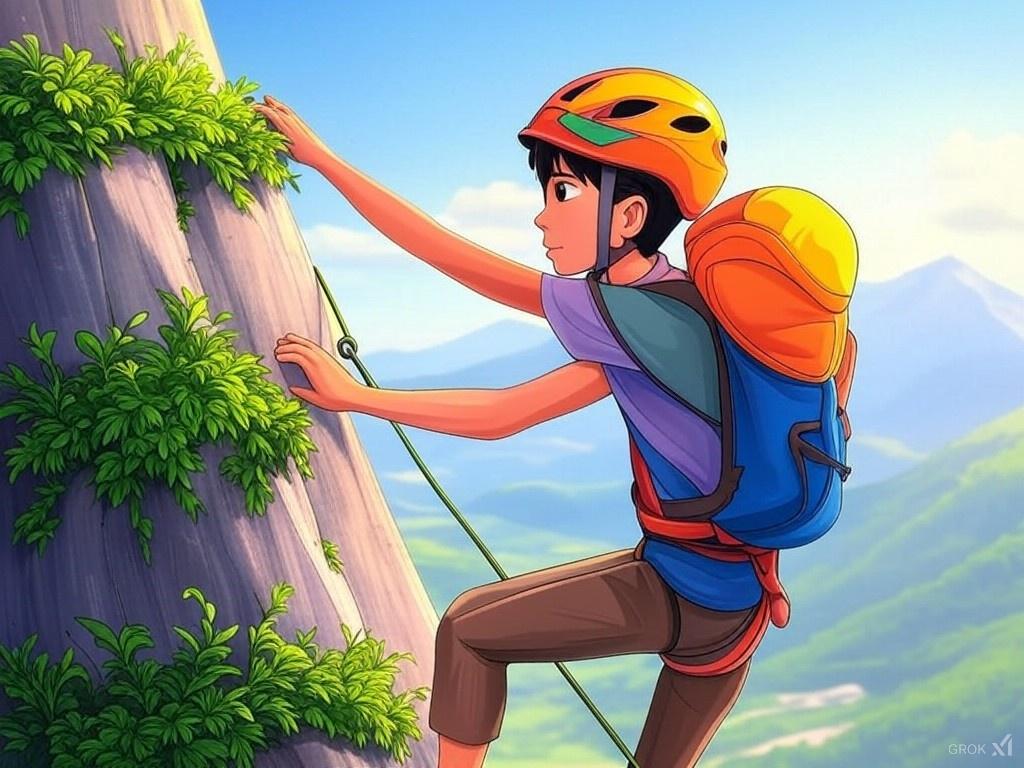 Escalade en ACM (sous le 1er relai)