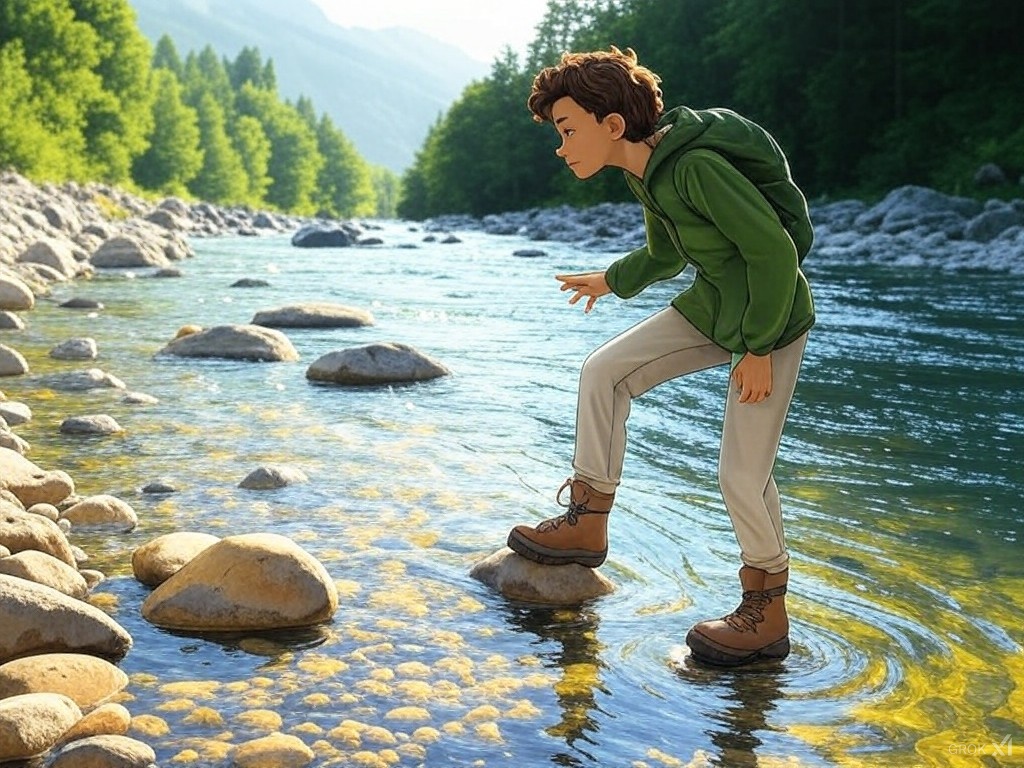 Traverser la rivière