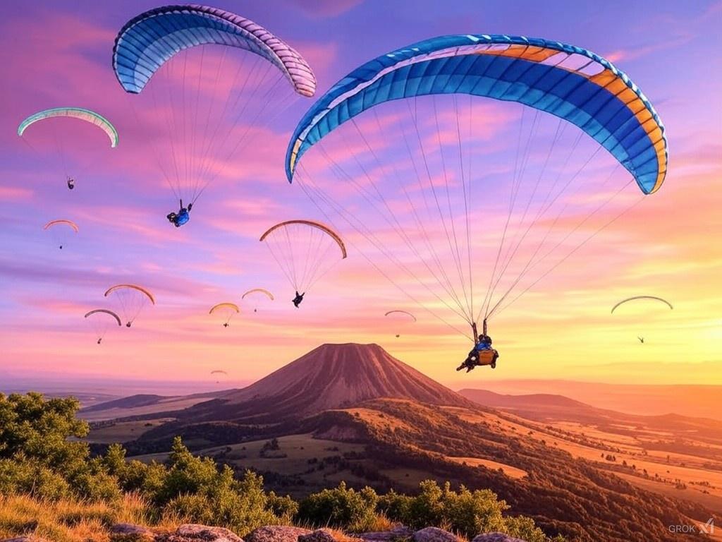 Vol libre (entrainement en parapente ou aile delta) en ACM